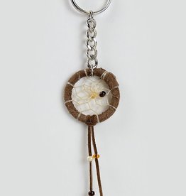 Monague Native Crafts Dream Catcher Keychain - Brown