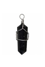 Bloodstone Wrapped Pendant Point