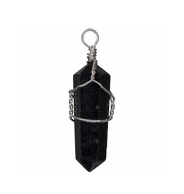 Bloodstone Wrapped Pendant Point