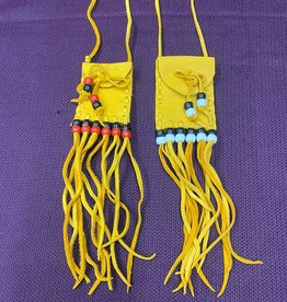 Manitoulin Deerskin Medicine Pouch - 3" with Tassels