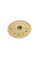 Wooden Chakra Pendulum Divination Board 8"