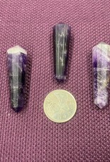 Mini Amethyst Double Terminated / Vogel Wand 12 Sides