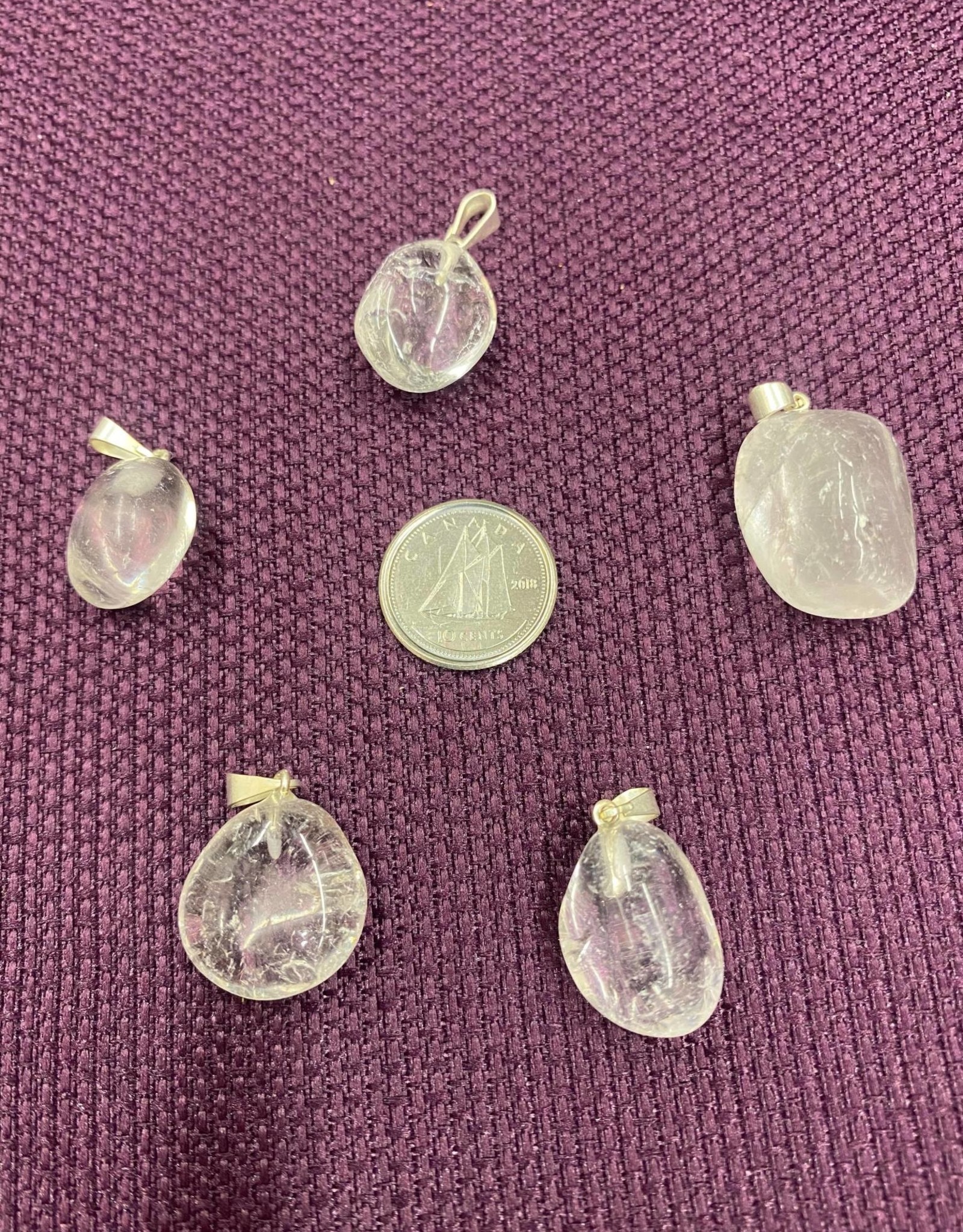 Assorted Clear Quartz Pendants