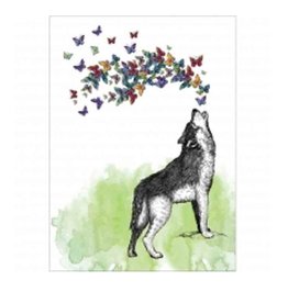 Tree - Free Greetings Howl with Joy - Greeting Card