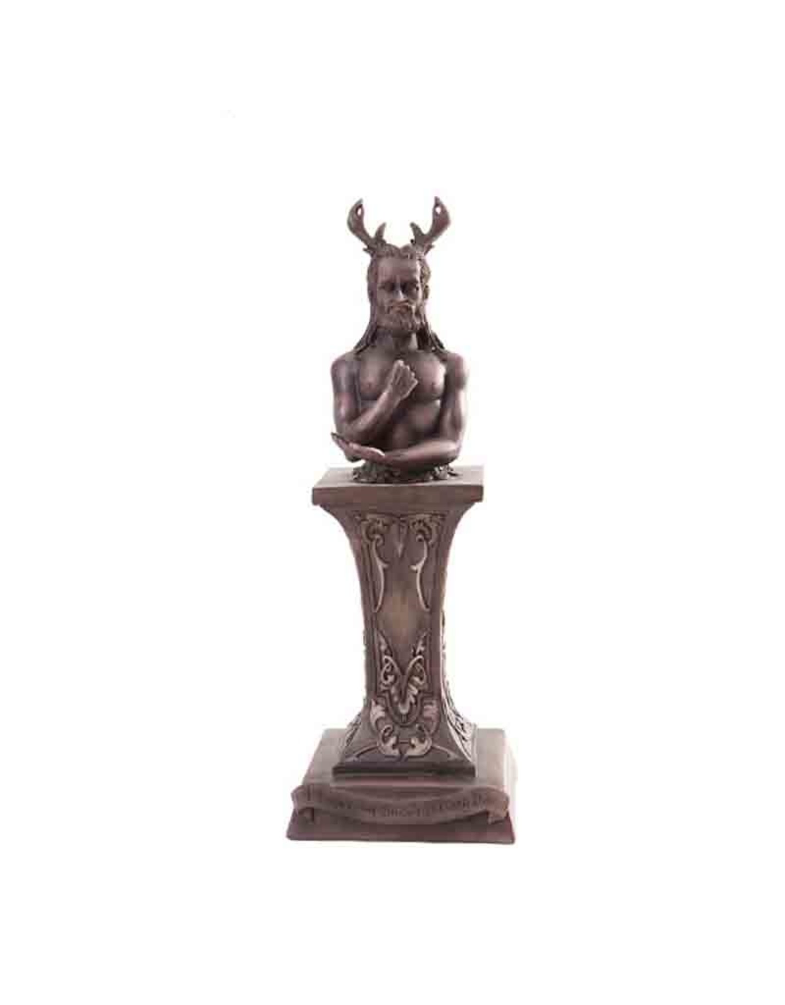 Pacific Trading Horned God Statue 4 1/2" x 4 1/2" x 12 1/2"