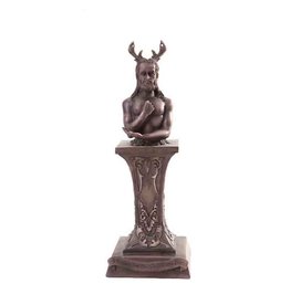 Pacific Trading Horned God Statue 4 1/2" x 4 1/2" x 12 1/2"