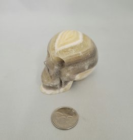 Zebra Calcite Skull $66