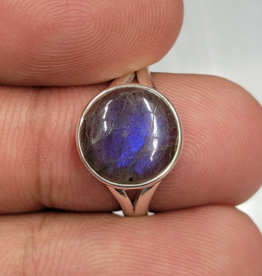 Labradorite Ring B - Size 8 Sterling Silver