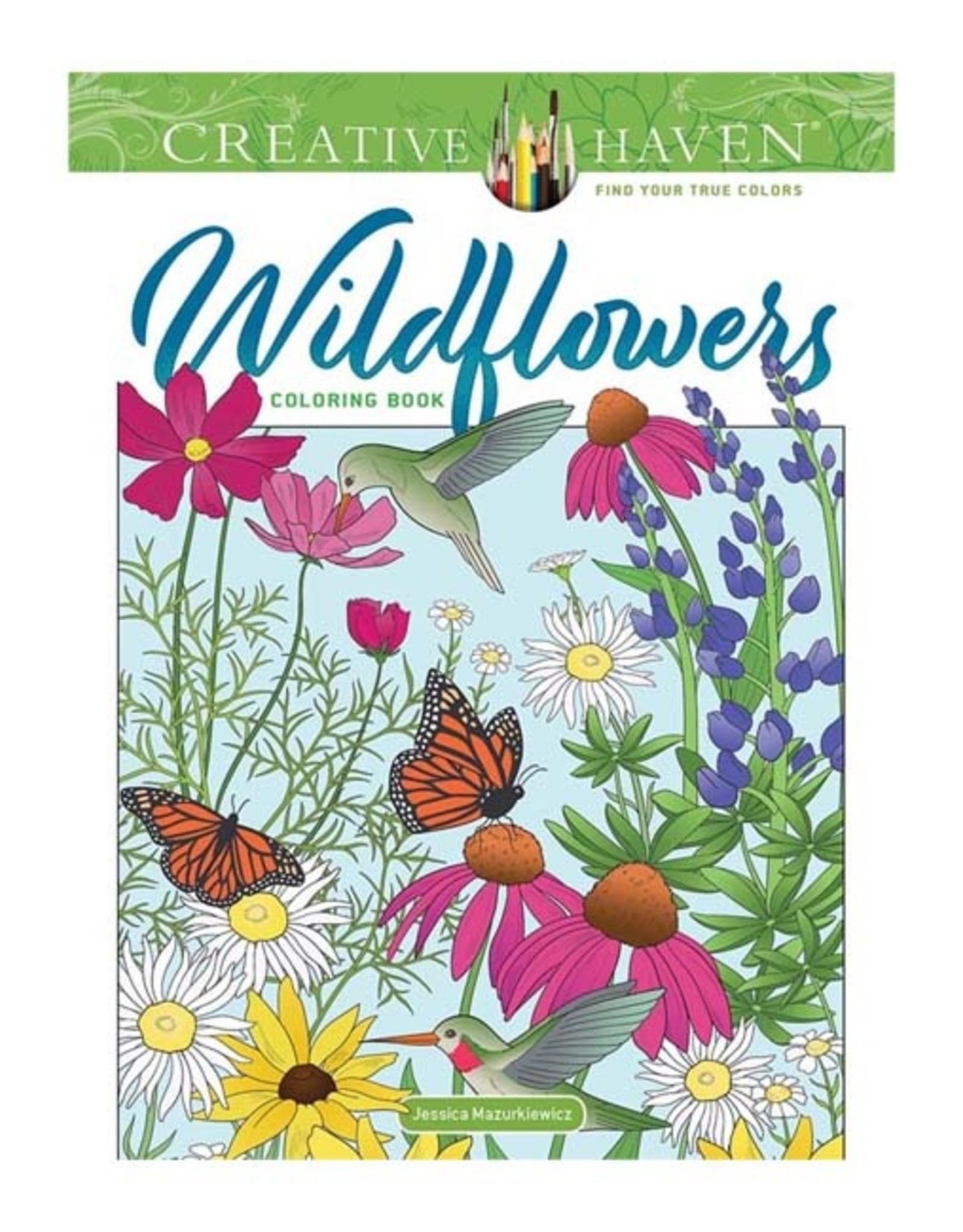 Creative Haven Wildflowers Coloring Book by Creative Haven