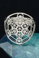 Metatron's Cube Ring - Size 9 Sterling Silver