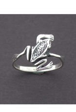 Frog Sterling Silver Ring - Size 7