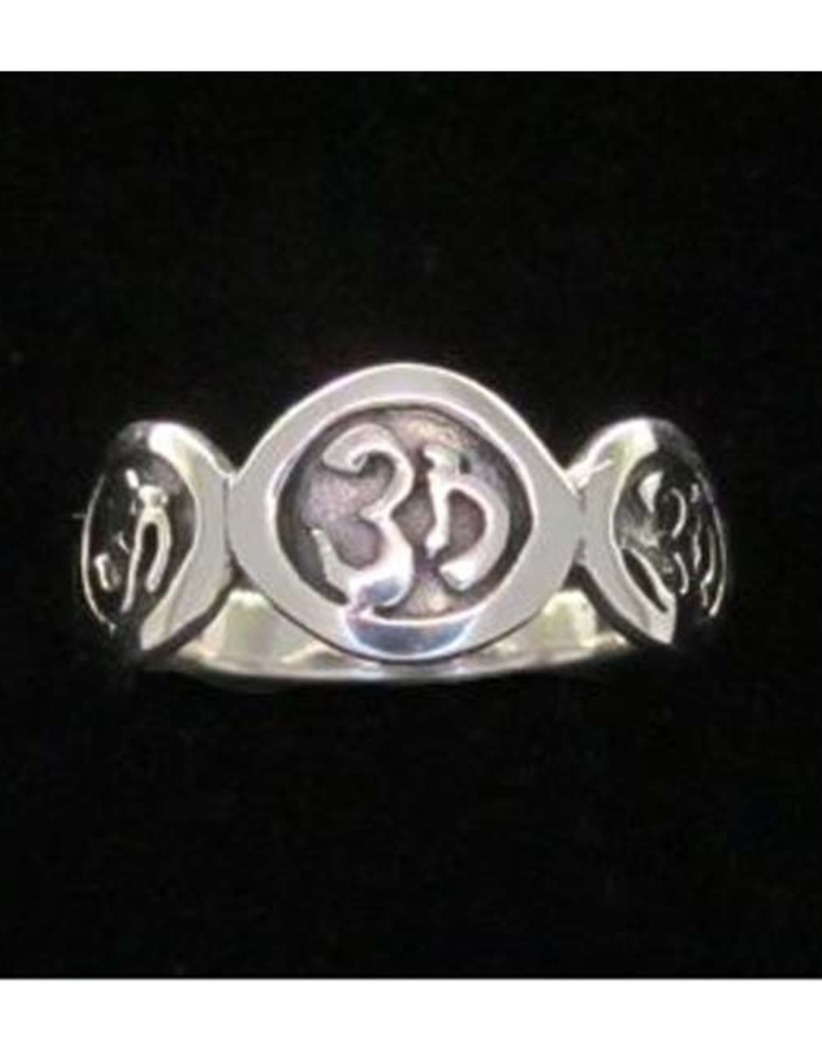 3 OM Ring - Size 4 Sterling Silver