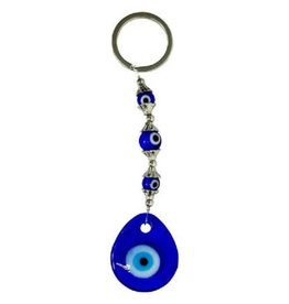 Evil Eye Teardrop Keychain - 5"