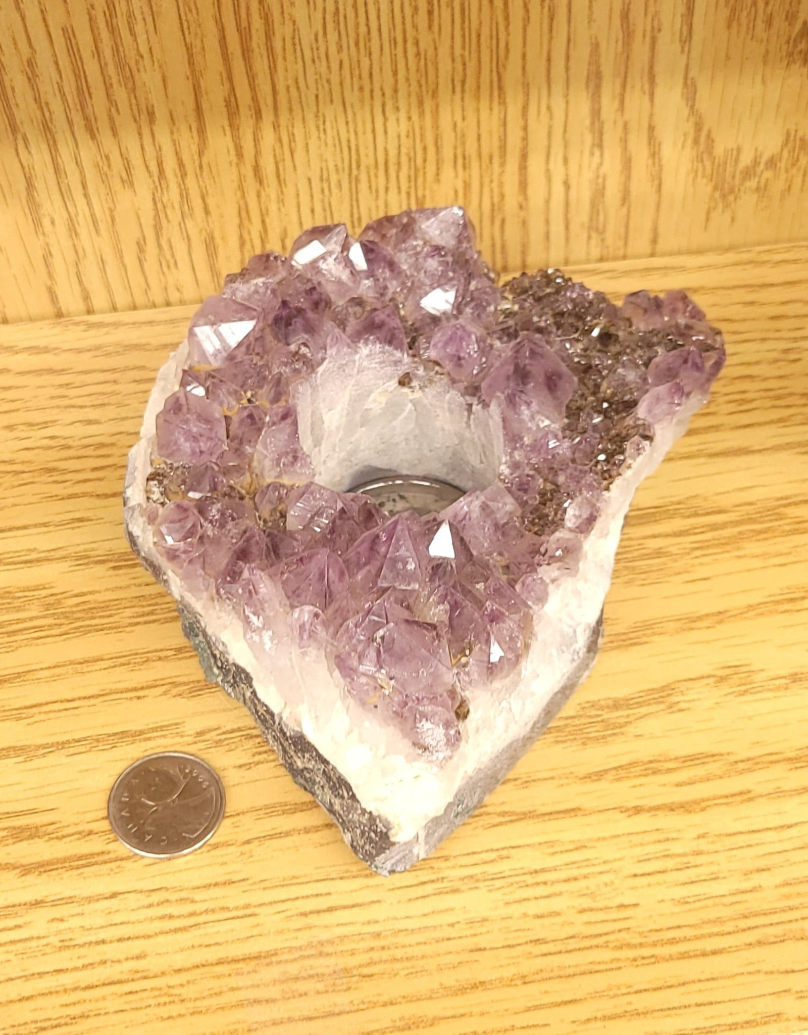 Amethyst Cluster Rough Candle Holder