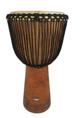 Groove Masters Natural Wood Djembe Drum - Horn of Strength  - 2 Ft tall 12" Head