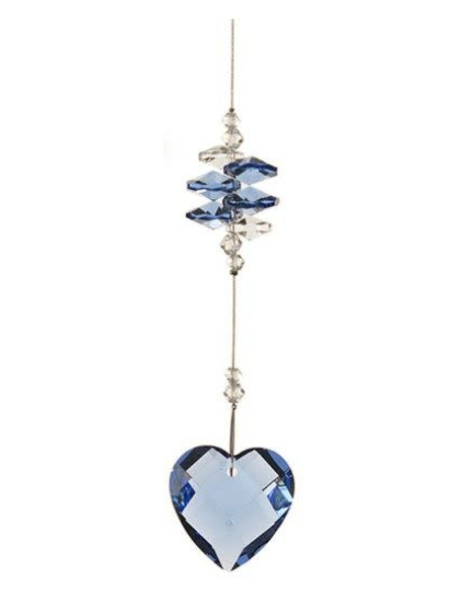 Crystal Art - Crystal Heart Suncatcher - Sapphire Blue