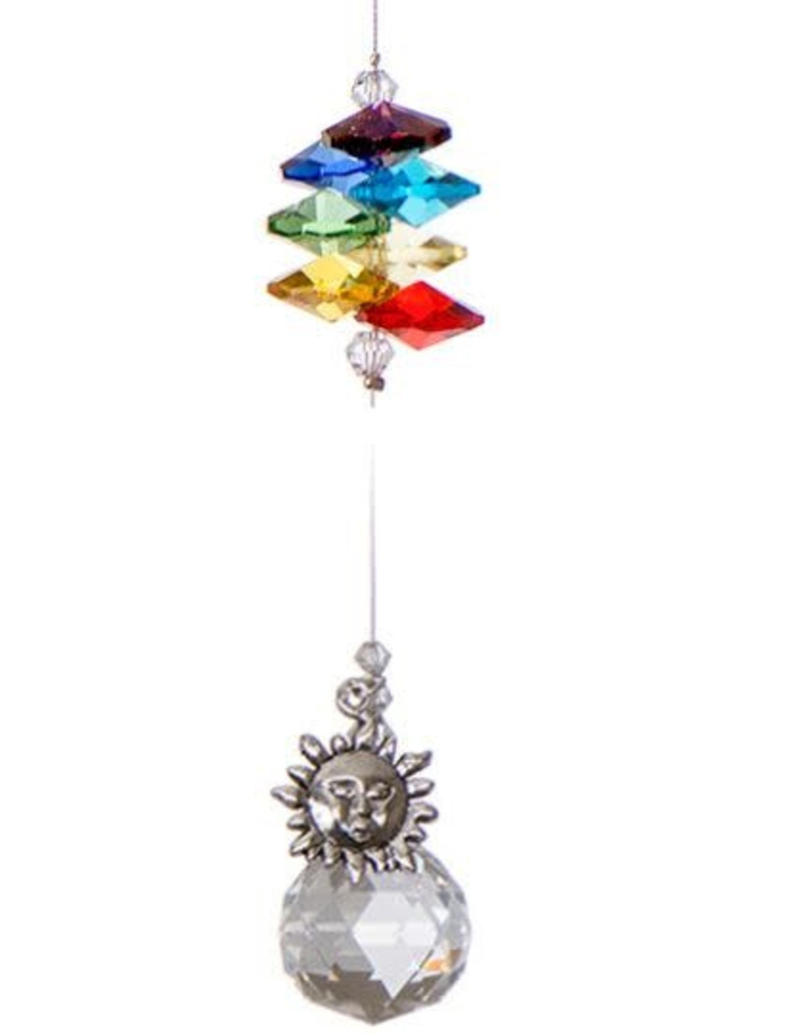 Off The Wall Creations Crystal Art -  Pewter Charm Chakra - Sun