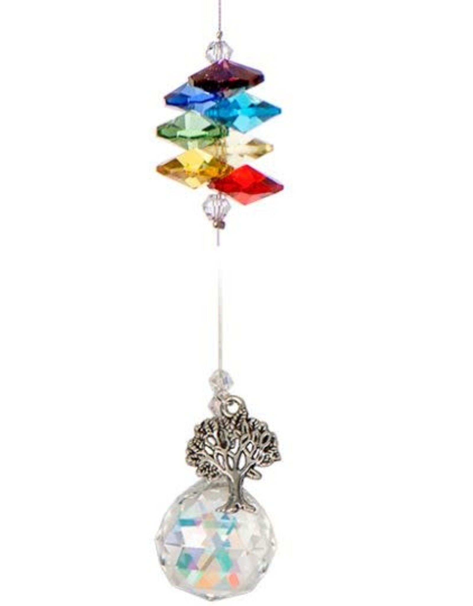 Off The Wall Creations Crystal Art -  Pewter Charm Chakra - Tree of Life
