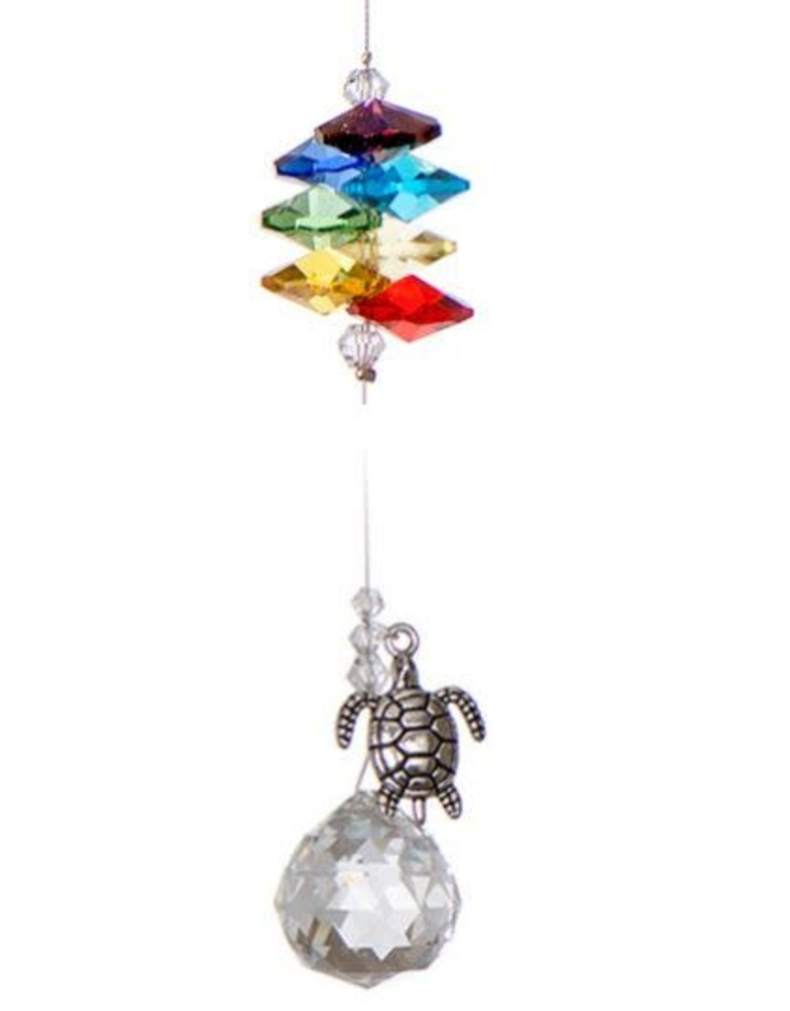 Off The Wall Creations Crystal Art - Chakra Pewter Charm - Turtle