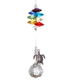 Off The Wall Creations Crystal Art - Chakra Pewter Charm - Turtle