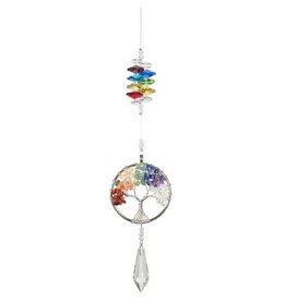 Crystal Art - Wire Tree of Life Suncatcher - Circle Chakra