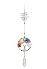 Crystal Art - Wire Tree of Life Suncatcher - Circle Clear