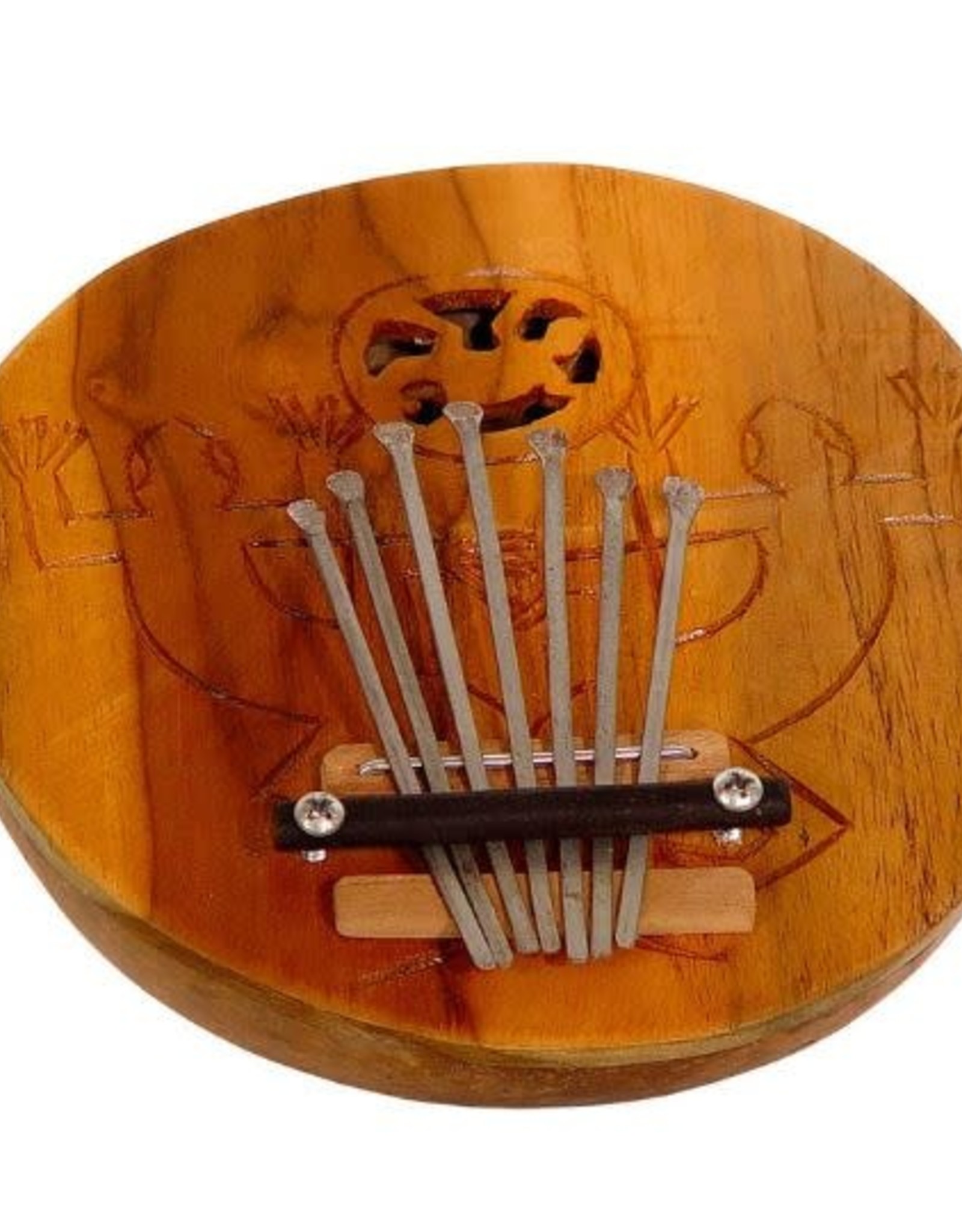 Coconut Karimbu Engraved - Musical Instrument- 6"