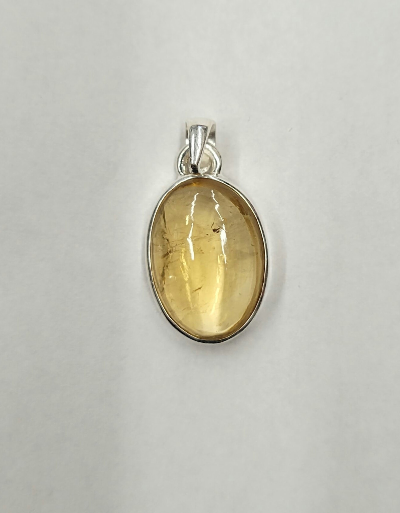 Citrine Pendant D - Sterling Silver