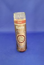 Glass Ritual Candle - Raven - Myrrh 8"