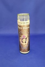 Glass Ritual Candle - Three Maidens - Benzoin 8"