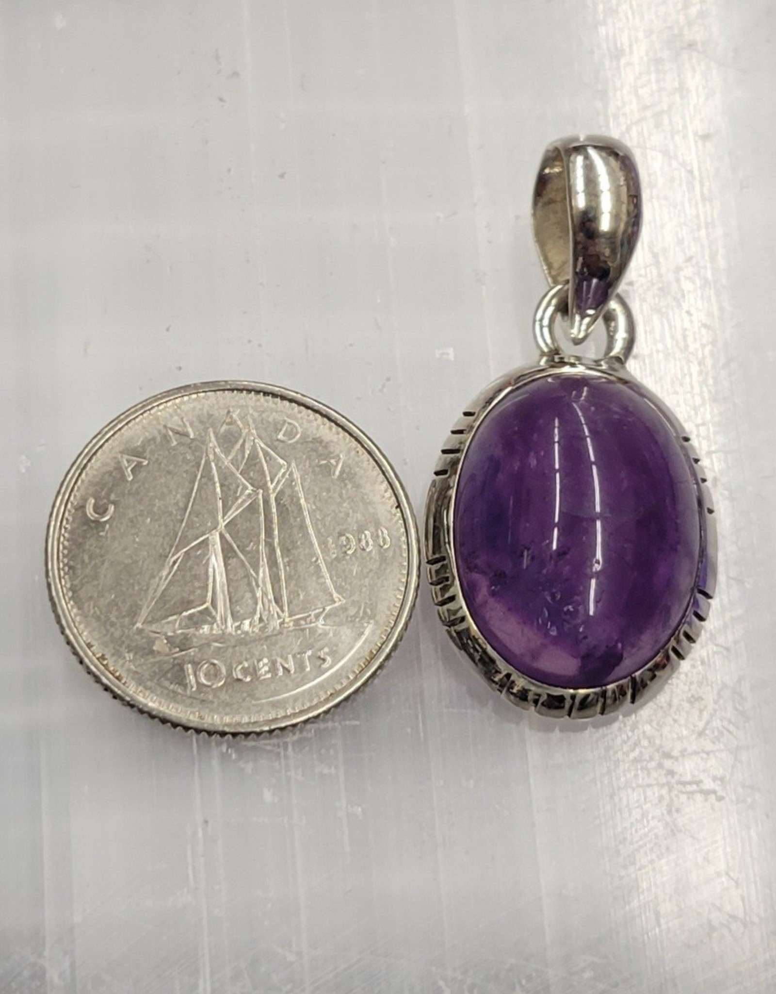 Amethyst Pendant G Sterling Silver