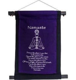 Chakra Namaste Banner 11" x16"