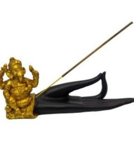 Mudra Hand Ganesha Incense Burner 9.5"