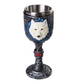 Pacific Trading White Wolf Head Goblet