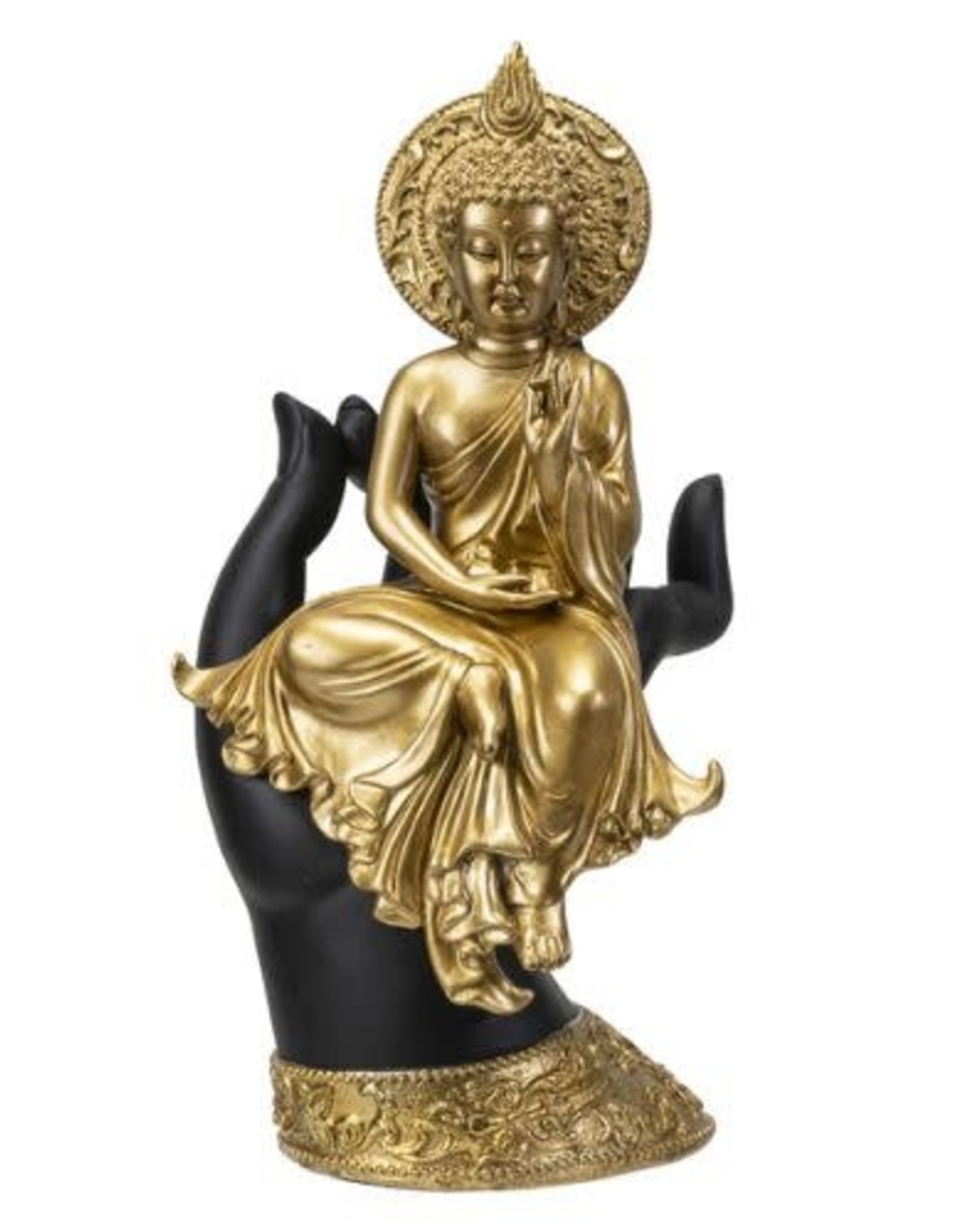 Pacific Trading Buddha on Hand  Statue - 10″H