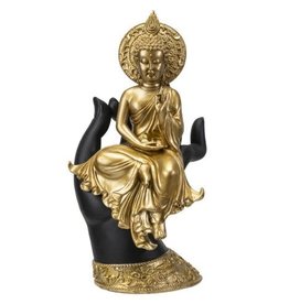 Pacific Trading Buddha on Hand  Statue - 10″H