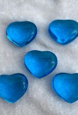 Dark Blue Obsidian Puffy Heart