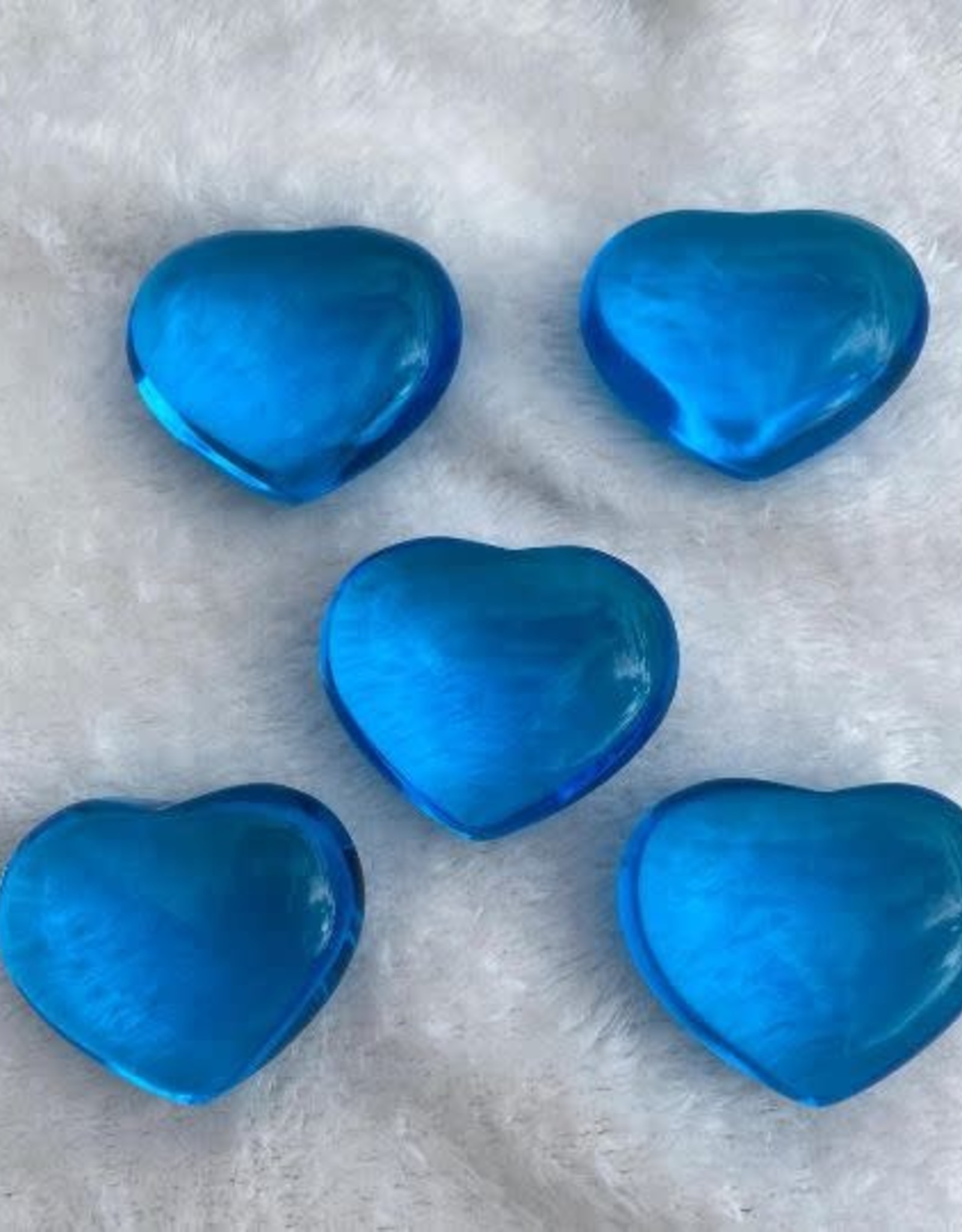 Dark Blue Obsidian Puffy Heart