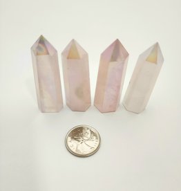 Rose  Aura Quartz Point / Generator