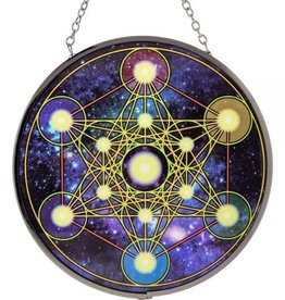 Metatron 6" Glass Suncatcher