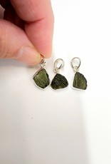 Moldavite Pendant C - Sterling Silver