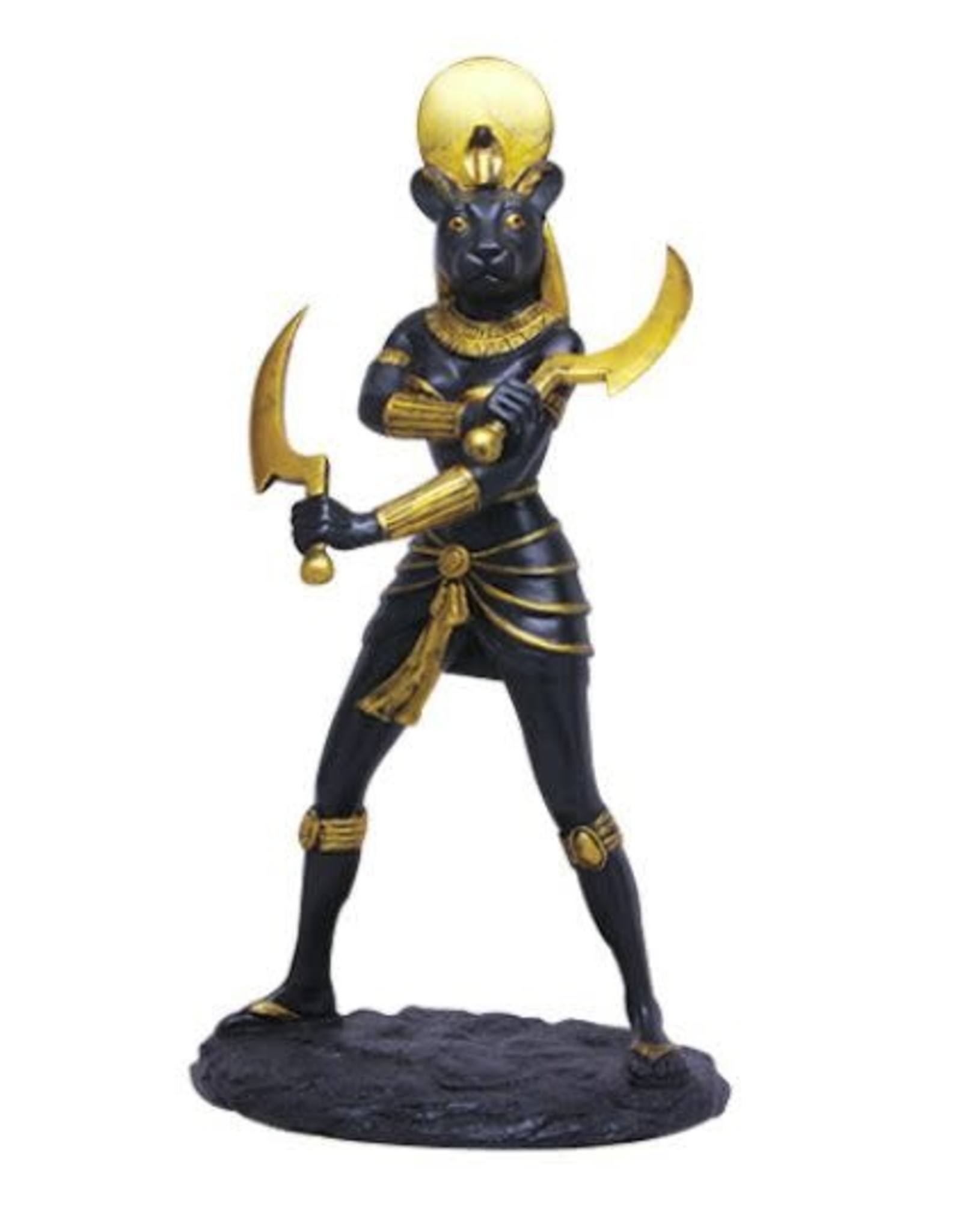 Pacific Trading Black and White Sekhmet Statue - 11"H