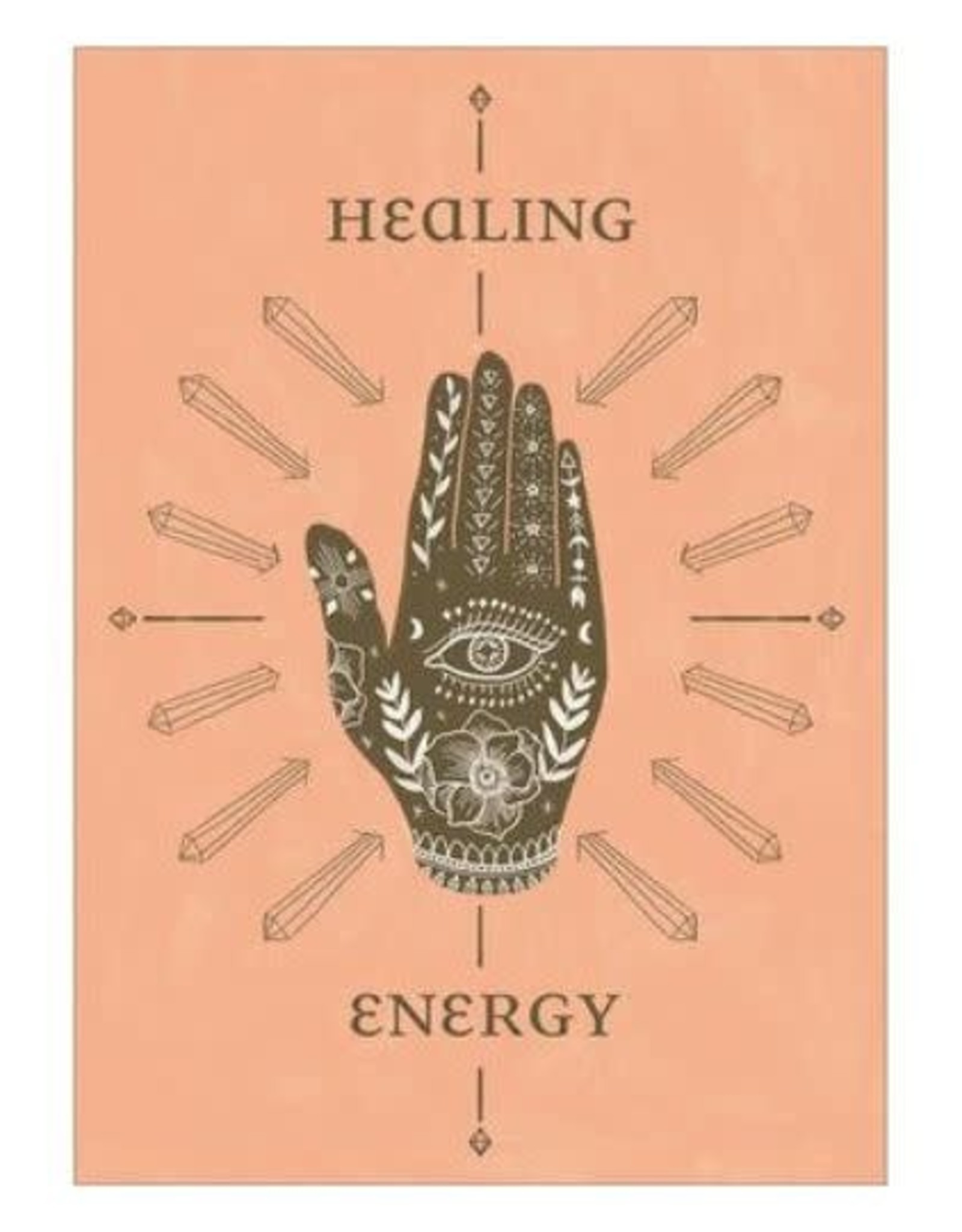 Amber Lotus Healing Energy  - Greeting Card