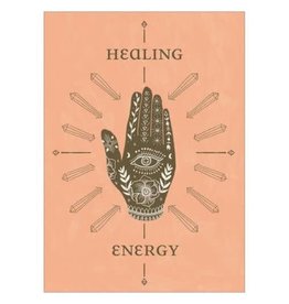 Amber Lotus Healing Energy  - Greeting Card