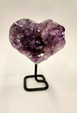 Amethyst Heart Cluster on Stand