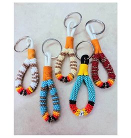 Handcrafted Beaded Key Chains by Allison Deneault Thessalon First Nation