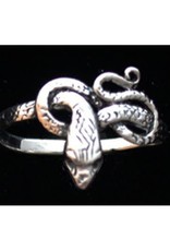 Coiled Snake Ring Sterling Silver - Size 9