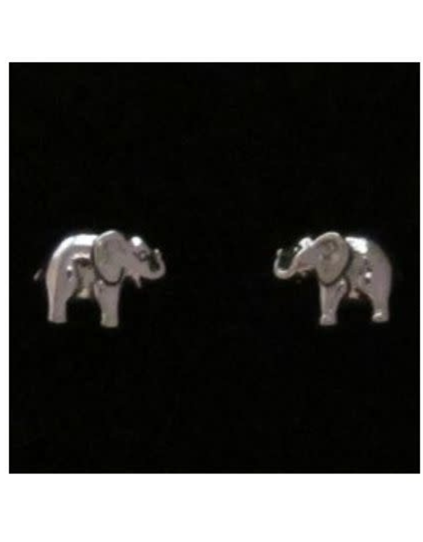 Elephant Sterling Silver Stud Earrings