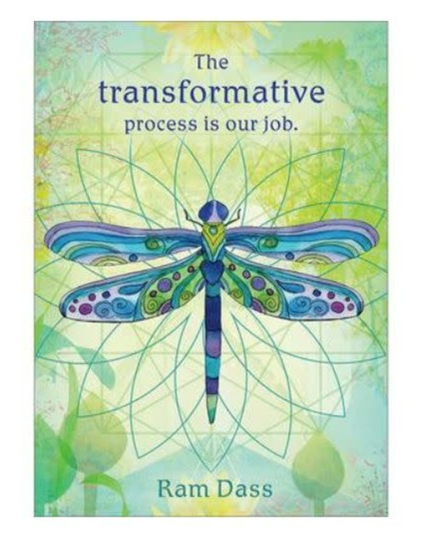 Amber Lotus Transformative Process Greeting Card