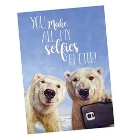 Tree - Free Greetings You Make my Selfies Better Greeting Card